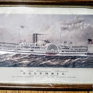Columbia Steamboat Historical Art Print